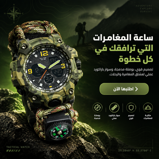 ساعة تخييم عملية و مفيدة